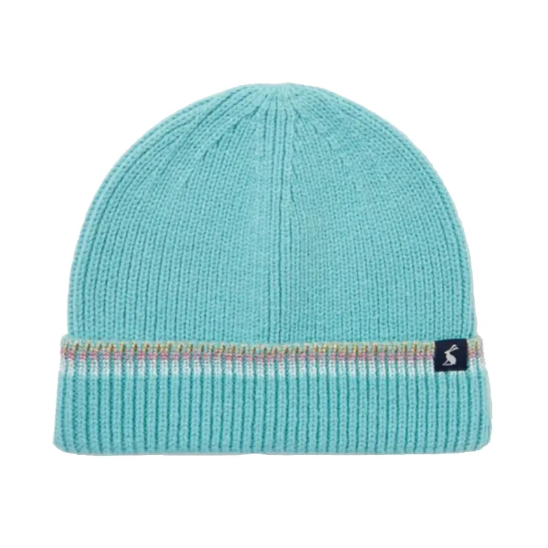 Joules Kirby Rib Knit Hat - Lagoon 